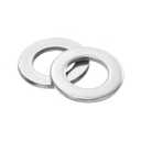 uxcell 20Pcs M18 Flat Washer, 304 Stainless Steel 19mm ID x 34mm OD x 3mm Thick for Bolt Screw, Factories Repair, Kitchens, Shops, and Outdoor Construction, Silver