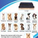 6 Pack Foldable Wooden Dog Ramp for Stairs, Non-Slip Pet Steps Ramp for Small Dogs, Portable Pine Wood Dog Stair Ramp for Door Step, Porch, Outdoor Use, 4.9/6.7/6.9-inch Height Adjustment