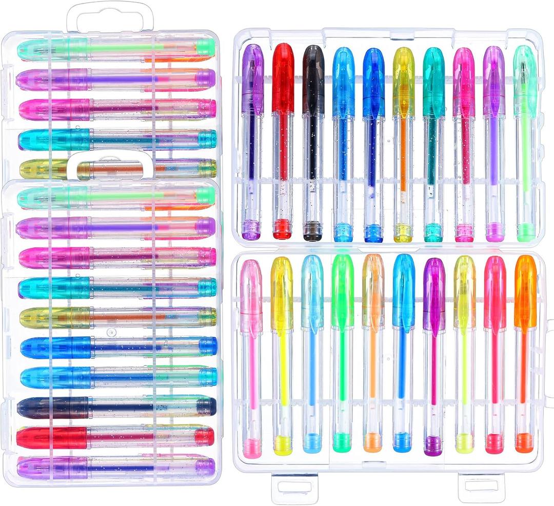 40 Pcs Mini Scented Glitter Gel Pens 20 Colors Tiny Pen Glitter, Neon and Pastel Scented Gel Pens for Kids Adults Art Stationery Coloring Books Office School and Home