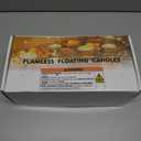 Homemory 24 Pack 3 Flameless Led Floating Candles, 200 Hour White Battery Operate Waterproof Tealights for Cylinder Vases, Centerpieces at Wedding Decor, Party, Pool