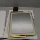 ROLOVE Gold Vanity Mirror with Lights 15" x 12", Lighted Makeup Mirror with 10X Magnification, 3 Color Lighting & Dimmable Brightness, Make Up Mirror with Lighting for Bedroom Tabletop