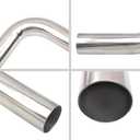 OD 4'' Inch (102MM) 90 Degree Bend Elbow Stainless Steel Turbocharger Pipe Tube Intercooler Pipe High Class Brushed Treatment Air Intake Tube Pipe Polished Universal-2PCS