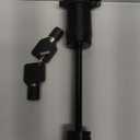 METOWARE Trailer Tongue Coupler Lock 1/4" Dia, 3-1/2" Span, Trailer Hitch Lock for Latch-Type Coupler, Black Trailer Pin Lock for Towing Trailer RV Car Boat Truck (1 Pack)