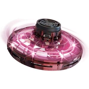 FLYNOVA Drone Toys,Mini UFO Spinner with Lights,360 Flip Interactive Flying Ball for Autism Stress Relief,Thanksgiving Christmas Gifts for Kids & Friends,Cool Game for Birthday Party Team Play (Red)