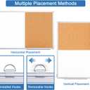 Magnetic White Board and Cork Board Combo, 36 X 24 inches Whiteboard Bulletin Combination Board, Wall Mounted Dry Erase Message Board for Home, School and Office