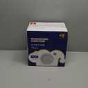 JOLLY CHEF 100 Pieces White Plastic Plates-10 Inch Elegant Disposable Plastic Plate, Disposable White for Weddings,Parties,Christmas,Birthdays and Events