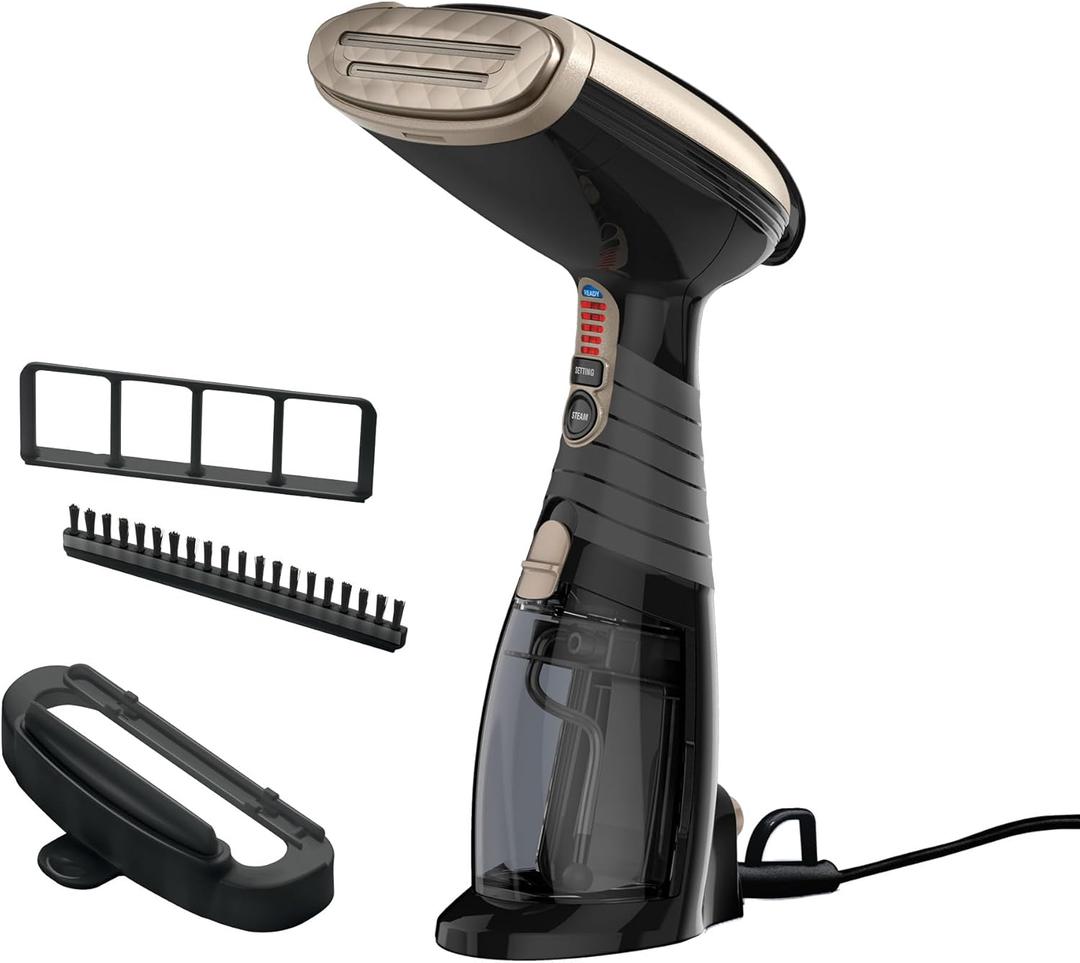 Conair Handheld Garment Steamer for Clothes, Turbo ExtremeSteam 1875W Fabric Steamer, Portable Handheld Design, Strong Penetrating Steam, Black