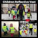 SIFE Kids Safety Vest for Children 3-12Y,w/3M Compatible Tech,6 Colors - Mesh & Knit (Pink, XS)