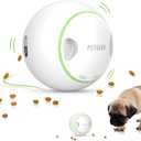 PETGEEK Automatic Treat Dispensing Dog Toys, Interactive Chase and Adjustable Treat Puzzle Ball for Small & Medium Dogs