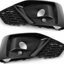 2PCS Front Bumper Fog Light Grille Cover Bezel Compatible with Audi A5 S5 Coupe Sportback Quattro B9.5 2020-2025 | Left & Right Driver Passenger Side Fog Lamp Frame Trim | Replaces 8W6807681TT94 8W680