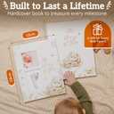 Baby Memory Book, modern for boy or girl, includes 15 stickers, Keepsake Memory Book, minimalist milestone journal from birth to age 5, Baby Book to record special moments, Baby Books