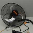 VEVOR 18 inch Wall Mount Fan Oscillating, 3-speed High Velocity Max. 4000 CFM Industrial Wall Fan for Indoor, Commercial, Residential, Warehouse, Greenhouse, Workshop, Basement, Black, ETL Listed