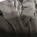 Fazortev Women's Winter Pea Coat Big Lapel Open Front Long Jackets Belted With Pockets (Black) XL