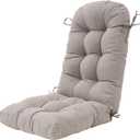 Outdoor Rocking Chair Cushion for Adirondack Chair, High Back Patio Outdoor Seat Chair Cushion 49x19in, Tan,Taupe, 1piece/1pack