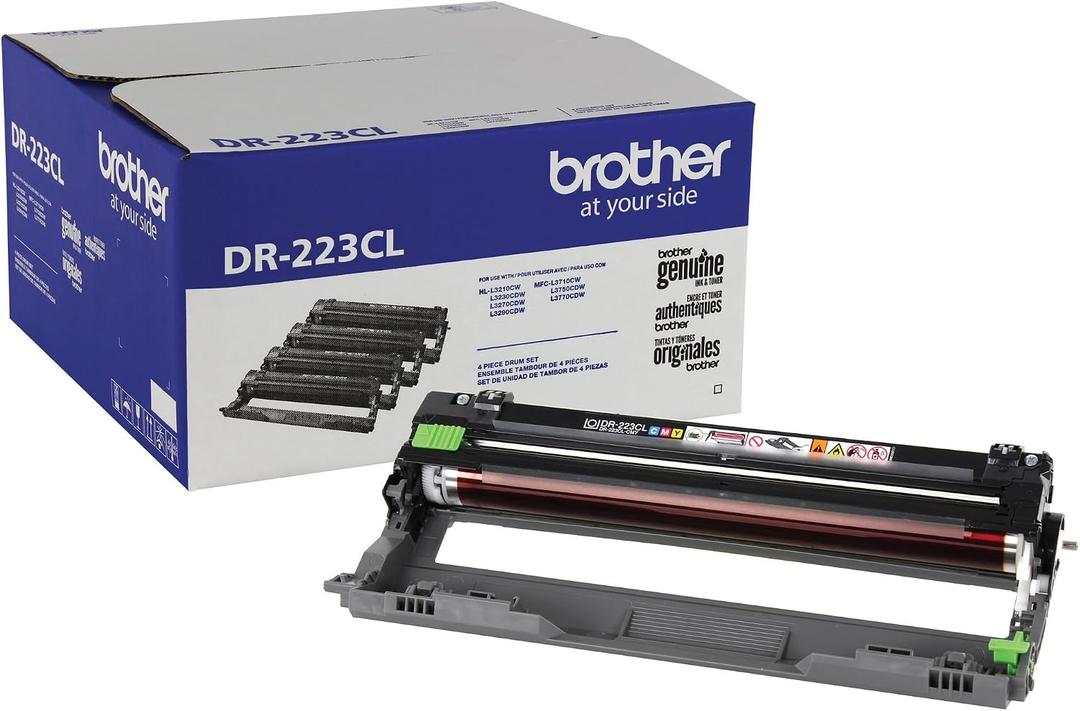 Brother Genuine -Drum Unit, DR223CL, Seamless Integration, Yields Up to 18,000 Pages,Black