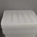 IRIS USA 40 Qt Stackable Plastic Storage Bins with Lids, 4 Pack - BPA-Free, Made in USA - See-Through Organizing Solution, Latches, Durable Nestable Containers, Secure Pull Handle - Clear