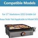 Upgrade Hinged Lid for Blackstone 17 inch 1832 Adventure Ready, Griddle Lid for 1832 Grill, Griddle Hard Cover Flat Top Lid Replacement Parts for 17" Blackstone Griddle Hood