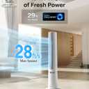 PELONIS 40-Inch Tower Fan for Bedroom, Fan That Blows Cold Air, Oscillating Fan with Innovative Washable Design, 2000 CFM, 28ft/s Airflow, 4 Speeds + 2 Modes, 90 Oscillation, 23dB Quiet, Medium