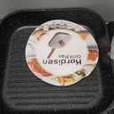 Kordisen Nonstick Grilling Pan with Lid for Stove Tops, 11 Inch Square Grill Pan for Indoor Cooking, Granite Coating Grill Skillet with Pour Spouts, Versatile Griddle, Induction Steak Pan, PFOA Free (Black)