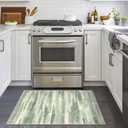 Modern Abstract Entryway Rug Indoor 2x3 Washable Rug Non-Slip Soft Small Area Rug Sage Green Grey Kitchen Mats Thin Print Faux Wool Floor Carpet Throw Rugs for Entrance Bedroom