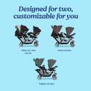 Graco DuoGlider Double Stroller | Lightweight Double Stroller with Tandem Seating Glacier
