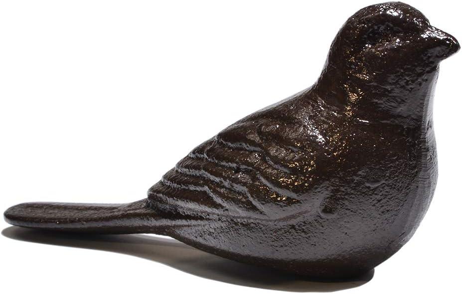Door Stopper Wedge, Heavy Duty Cast Iron Decorative Bird Door Stops, Rustic Doorstop,Vintage Animal Statue (Bird)