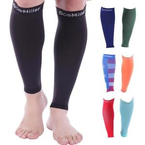 Doc Miller Compression Calf Sleeve for Men & Women – 20-30mmHg Graduated Support for Running, Shin Splints, Calf Strain – Knee High, L