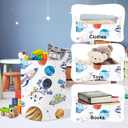 Clastyle Cosmic Space Planet Laundry Basket Star Kids Clothes Book Storage Basket Gift Toy Box for Bedroom Decor,Rocket,36x45 cm