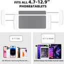 OATSBASF Heavy-Duty Tablet Floor Stand - 66.1" Height-Adjustable, Overhead Bed Phone/Tablet Holder, Fits 4.7-12.9" iPad Pro/Air/Mini, Kindle & Cell Phones