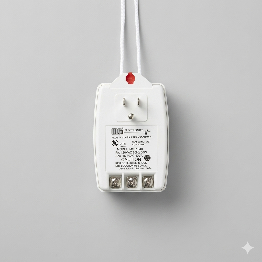 1640 16V AC 40VA Class II Power Supply AC Adapter UL 16V Transformer Plug with terminals