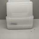 IRIS USA 32 Qt Stackable Plastic Storage Bins with Lids, 6 Pack - BPA-Free, Made in USA - See-Through Organizing Solution, Latches, Durable Nestable Containers, Secure Pull Handle - Clear