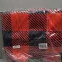 9CH Red Black Buffalo Plaid Rug 6' x 9', Christmas Area Rugs Non-Slip, Red Buffalo Check Floor Carpet Mat for Kitchen Living Room Bedroom