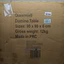 Queensell 35" Folding Game Table, Domino Table, Mahjong Table with Heavy-Duty Legs - 35 x 35 x 27 Inches with Storage Bag Double Sided Mat