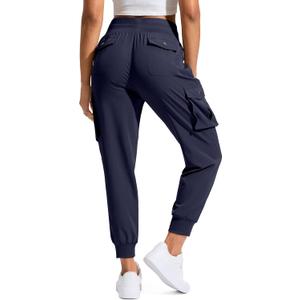 SANTINY Women's Cargo Pants with 6 Pockets Lightweight Quick Dry Travel Hiking Pants Casual Summer Joggers (S)