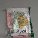 JMvicyroam Woven Basket,Small Rope Storage Bin with Handles & Ribbon Bag, Organizer for Shelves Closets,Gift Basket Empty for Birthday,Books,Dog Toys, White&Pink/2 Pack