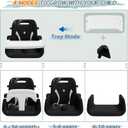 Upgraded Toddler Swing with Tray, Baby Swing Outdoor with Detachable Design, Safety Belt, Foldable Frame for Outdoor & Indoor Use