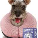 Soft Inflatable Dog Cone Collar for Small Medium Large Dogs - Neck Donut E Collar Alternative for Recovery After Surgery - Pink M