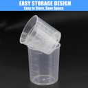 11 x DTDNZKN 3 Pack Measuring Cup Set, Includes 1 Oz (30 Ml), 2 Oz (60 Ml) and 3.4 Oz (100 Ml) Plastic Liquid Measuring Cups- Baking, Cooking, Mixing & Measuring Cups