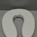 Essential Medical Supply Foam Padded Toilet Seat Cushion Riser with Hook and Loop Attachment for Toilet Seat and Washable Vinyl Cover, 2"