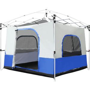 REDCAMP Canopy Camping Tent for Pop Up Canopy Tent, Inner Tent Converts Straight Leg 10'x10' or 10'x20' Canopy into Camping Tent, Fits 4-6 Person(Frame/Shelter NOT Included)