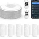 WiFi Door Alarm System, Wireless DIY Smart Home Security System, with Phone APP Alert, 8 Pieces-Kit (Alarm Siren, Door Window Sensor, Remote), Work with Alexa, for House, Apartment, by tolviviov