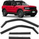 Voron Glass in-Channel Extra Durable Rain Guards for Ford Bronco Sport 2021-2026, Window Deflectors, Vent Window Visors, 4 Pieces - 200488
