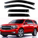 KPY Rain Guards Fit for 2015-2020 Chevrolet/Chevy Tahoe (Excludes XL), Out-Channel Window Visors Vent Deflectors 4PC, Car Accessories for 2015-2020 GMC Yukon & Cadillac Escalade (Excludes Denali/ESV)