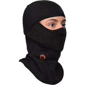 GearTOP Black Balaclava Ski Mask - Super Roubaix Moisture-Wicking Winter Mask for Men and Women for Skiing, Snowboard, Motorcycle, Face Mask for Cold Weather Baklava Masks, Pasamontaas para el Frio (6-7 1/2)