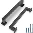 10 Pack 5 Inch(128mm) Kitchen Cabinet Handles Matte Black Cabinet Pulls Kitchen Cabinet Hardware Drawer Pulls for Dresser Cupboard Wardrobe