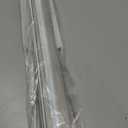 30" Chrome Framed Shower Door Replacement Drip Rail with Vinyl Sweep Door Water Deflector, Applied Mounting Tape and Screws (30Inch)