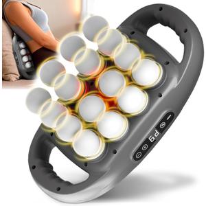 16 Head Massage Gun Deep Tissue, Percussion Massager for Muscle Relief, 2000mAh Capacity Battery, 9 Speeds & 9 Intensities Muscle Massage Gun for Shoulders, Waist, Back