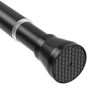 Tension Rods for Windows 28 to 48 Inch Black Curtain Rods no Drilling Tension Curtain Rod Adjustable Curtain Rods Expandable Pressure Spring Tension rod for Closet, Doorway