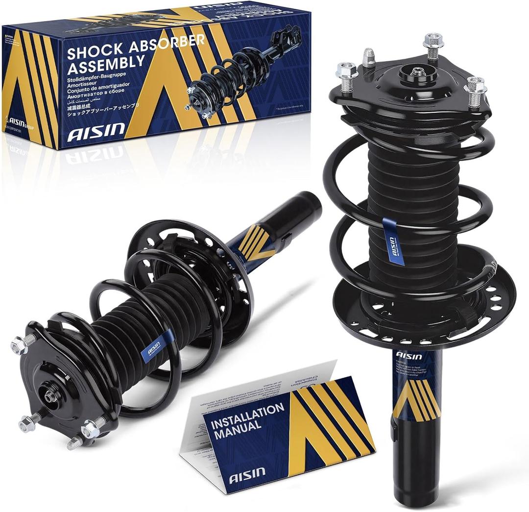 AISIN SAKH-00890 Front Struts Shock Absorbers with Coil Spring Assembly - Compatible with Honda Civic 2016-2021, Insight 2019-2022 - Set of 2