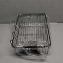 Dish Drying Rack Over the Sink In Stainless Steel Black Expandable Drainer for Small Kitchen, Counter Space Saving Compact Inside Sink Plate Dryer, Adjustable Hanging Metal Wire Strainer Drain Holder